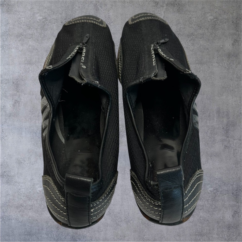 Merrell Barrado Sneakers Womens 8.5 Black Zip Mesh Leather J73426 - Picture 8 of 13